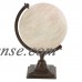 Decmode Traditional Pine Wood and Iron Gray Pedestal Globe, Gray   566920503